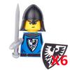 MOC Medieval Knight Castle Figures Building Blocks Weapon Wolf Swordsmen Guard Bow Arrow Shield Flags Warhorse Toys Gifts S002
