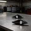 Fog Light Cover Front Bumper Pair Black Chrome Fog Light Lamp Frame Cover