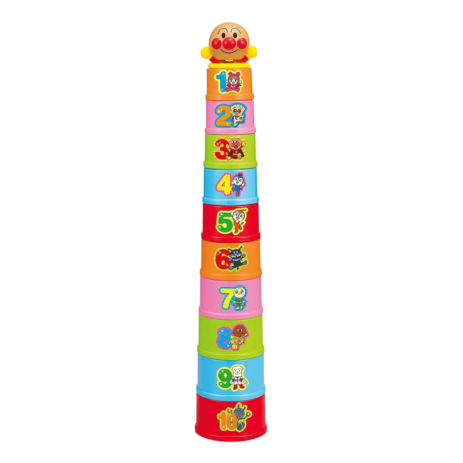 Agatsuma Anpanman Genius Brain Stacking Cups 1-3 Years Old