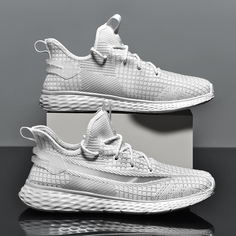 

Мужские сетчатые кроссовки Flying Weave Sports Shoes Дышащие удобные кроссовки для бега на открытом воздухе Мужская универсальная легкая спортивная обувь 36
