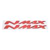 Par de Pegatinas de Emblema de Motocicleta 3?Calcomanías Dimensionales para Yamaha NMAX155 125Rojo