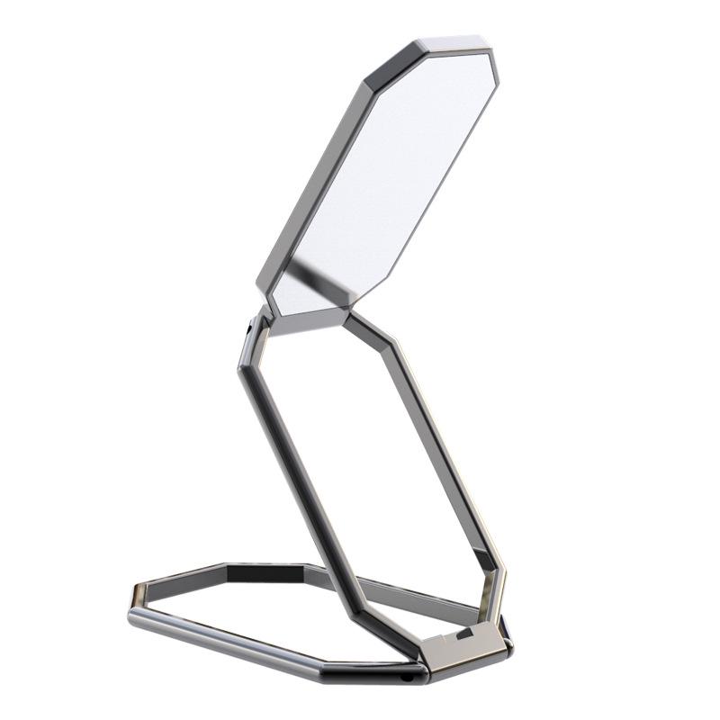 Flying Fish Foldable Zinc Alloy Octagonal Phone Ring Holder FY39 - Polished Electroplating