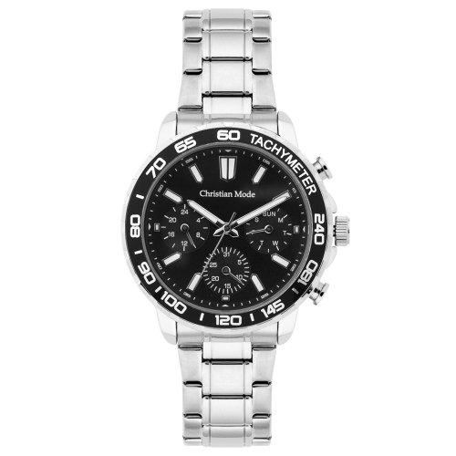 

[Christian Mode] Christian Mode Men s Multifunction Metal Watch CM424BBS CM424BBS
