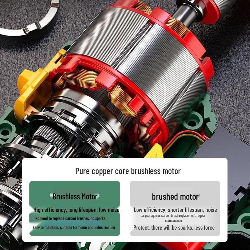 21V Pure Copper Brushless Impact Drill & DIY Electric Screwdriver
