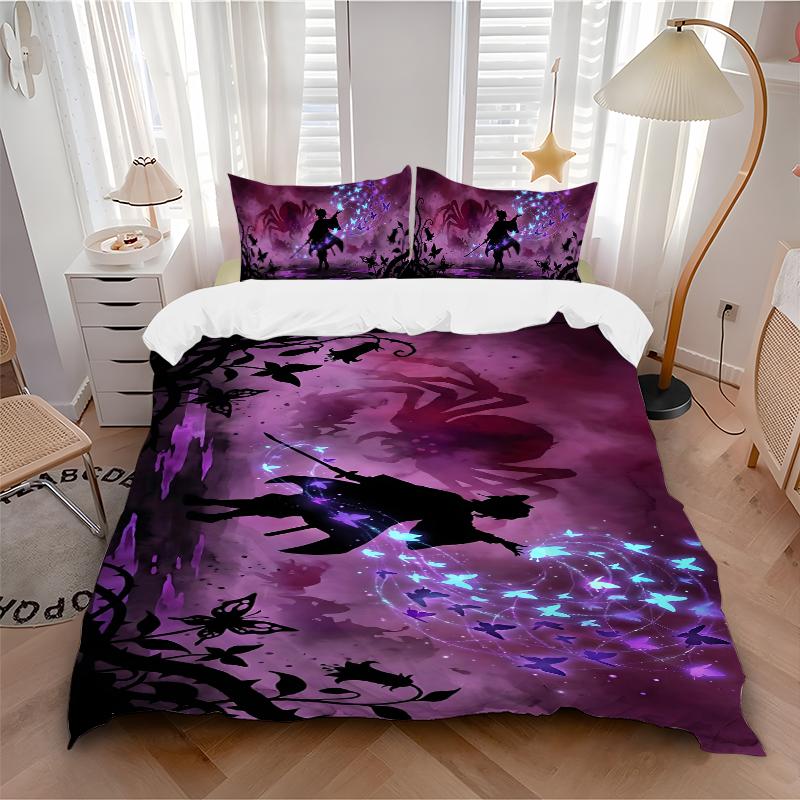 3Pcs Fantasy Warrior Journey Bedding Set Soft Fabric Duvet Cover Pillowcases Home Xmas Halloween Gift 1 Duvet Cover 2 Pillowcase S1847