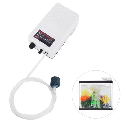 Aquarium Air Pump Kits Oxygen Air Pump with Tube Air Stone for Fish Tank Battery-Operated