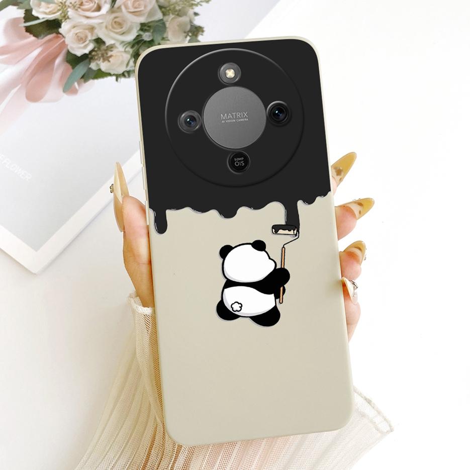 For Honor Magic 8 Lite Case Honor X9d MTN-NX1 Cute Dog Panda Cartoon Cover Silicone Case For Honor X70 X 70 HonorX9d Soft Fundas