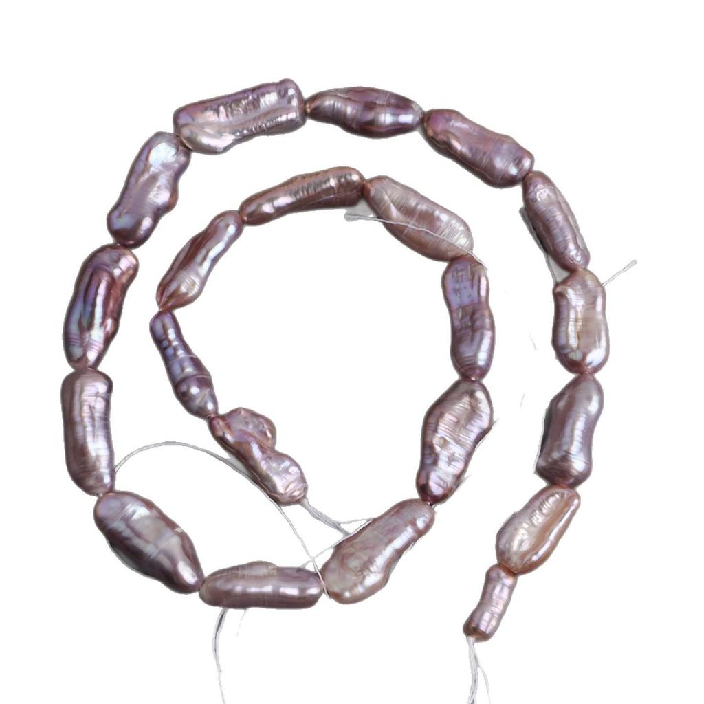 Baroque Purple Freshwater Pearl Straight Hole DIY Accessories