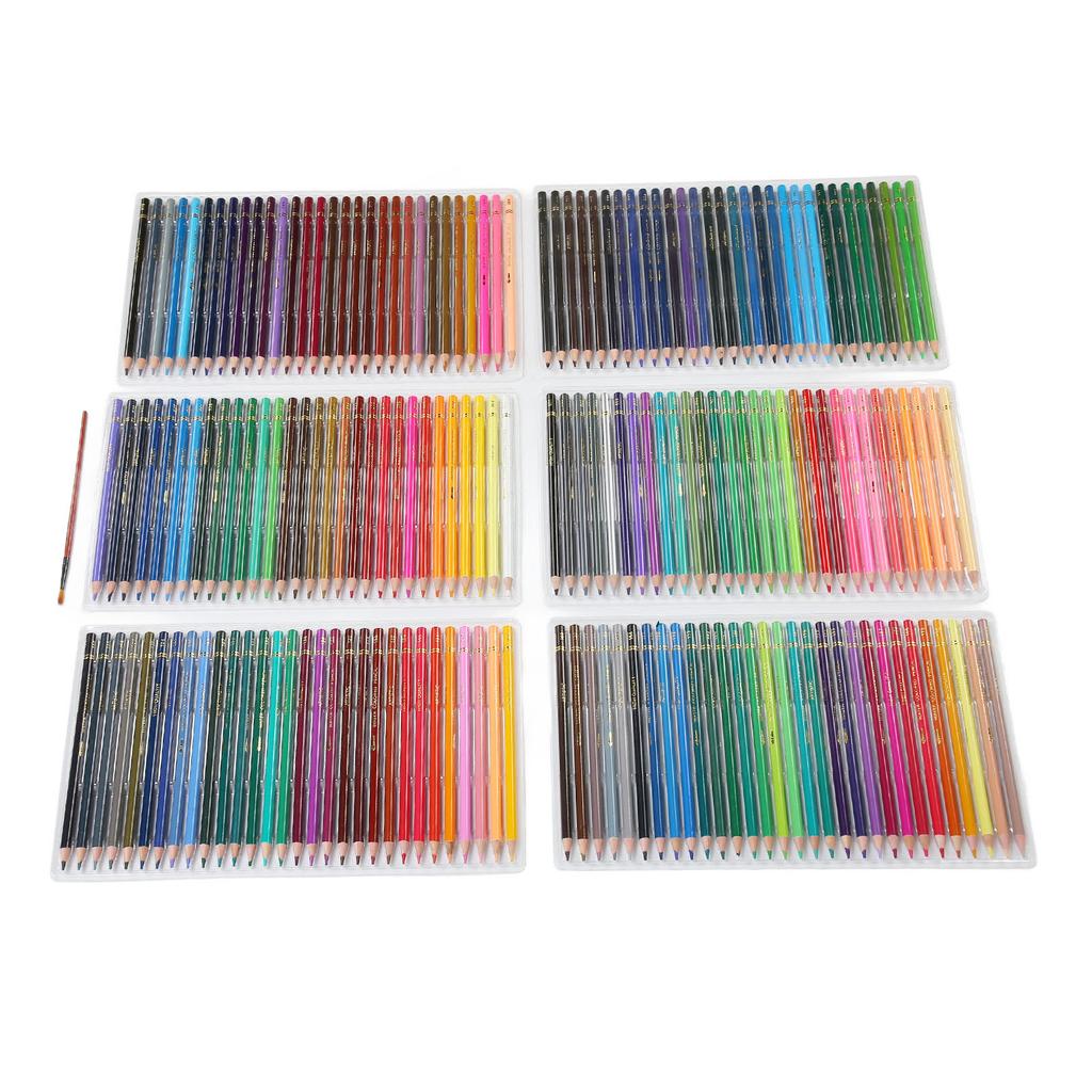 Water Color Pencils 7.5mm Water Soluble Rich Vibrant Luster Smoothing Colored Pencils for Kids