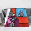 Trotro Cartoon Blanket Flannel French Anime Super Soft Throw Blankets for Bedding Couch Bed Rug