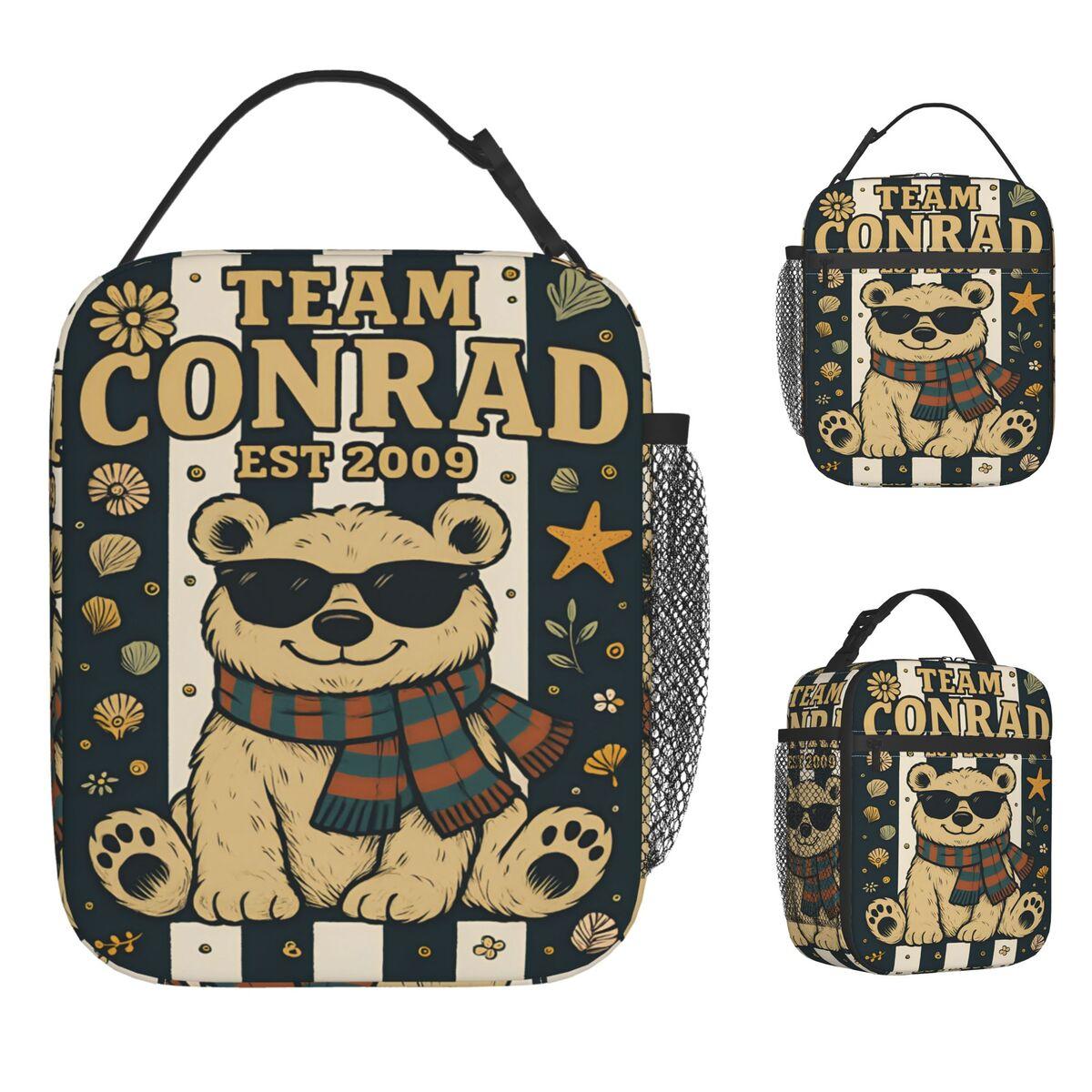 Conrad Fisher Lunch Bag Portable Lunch Box Girls Travel Designer Cooler Bag Fun Waterproof Thermal Lunch Bags One Size