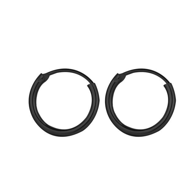 Gold Hoop Earring for Women Fashion Black Silver Color Punk Ear Rings Men Circle Earrings Hoops Hip Hop Jewelry Unisex