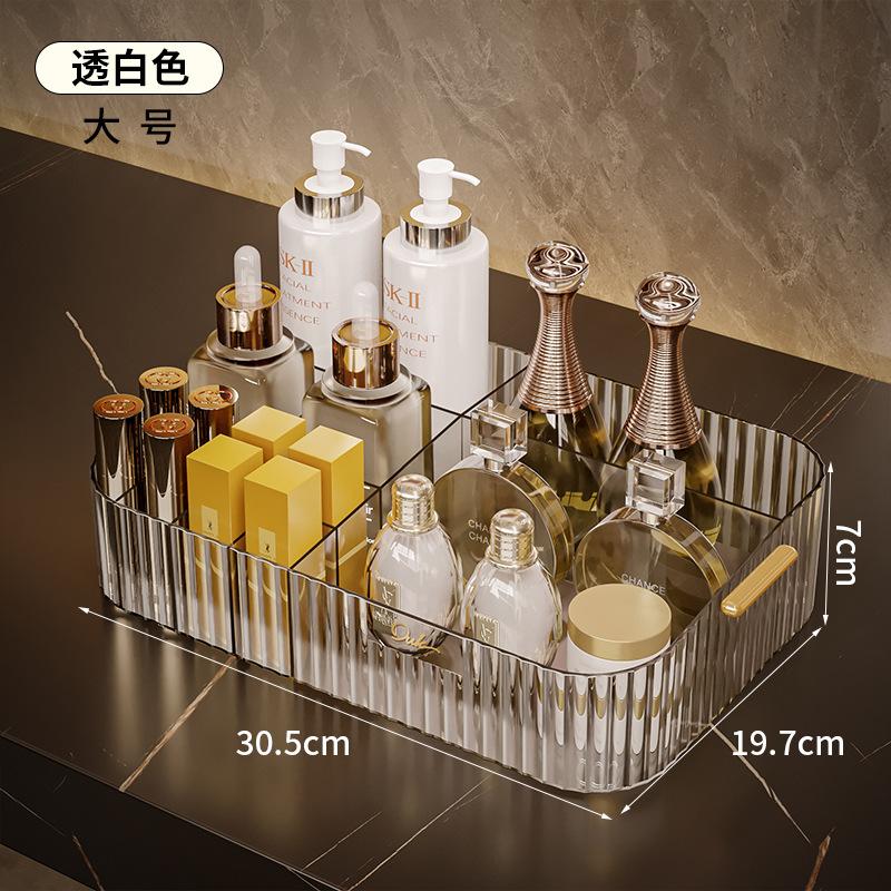 Household Cosmetics Storage Box, Lipstick And Skincare Shelf, Desktop Makeup Box, Dressing Table And Bathroom Suitable