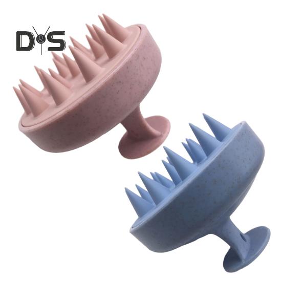 

2 шт., массажер для кожи головы, щетка для шампуня с ручкой, отшелушивающее средство для кожи головы от перхоти, силиконовый скруббер для волос для женщин и мужчин, расческа для влажных и сухих волос, расческа для душа B