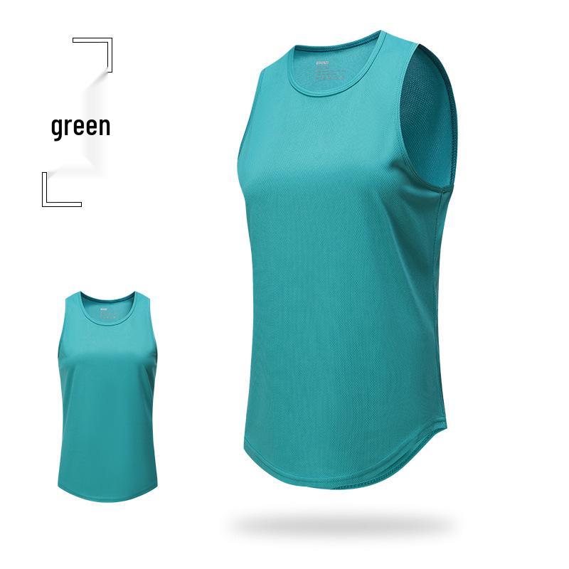 Women s Quick-Dry Sports Fitness Vest - Summer Yoga & Running Top Large зелёный