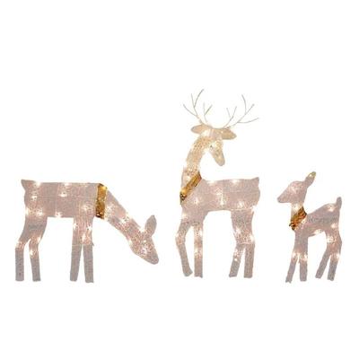 2025 Rentier Weihnachts-Gartenbeleuchtung Rentier Frohes Neues Jahr Dekoration Für Garten Stehend