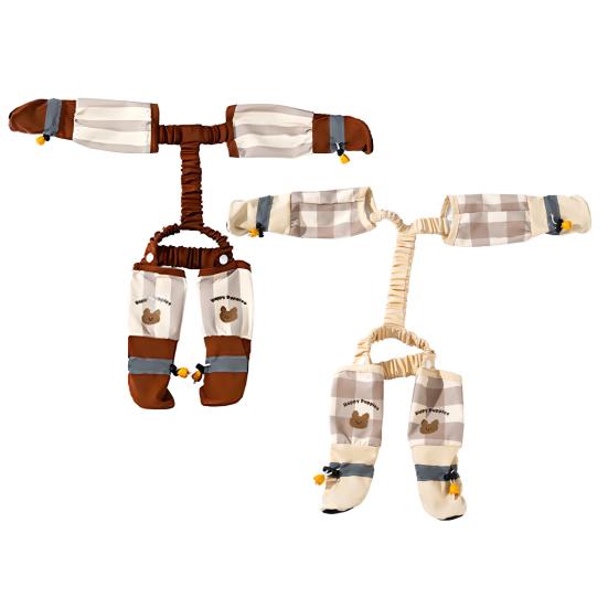 Reflective Stripe Dog Boot Leggings Waterproof Dust-proof Pants Adjustable Full Leg Protection Pet Strolling Going Out Clothes for All Seasons