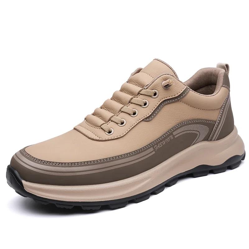 Fashion Leather Casual Shoes Men New Arrival Training Sneakers Durable Mens Sports Footwear Classic Man Athletic Shoes Outdoor Trainers