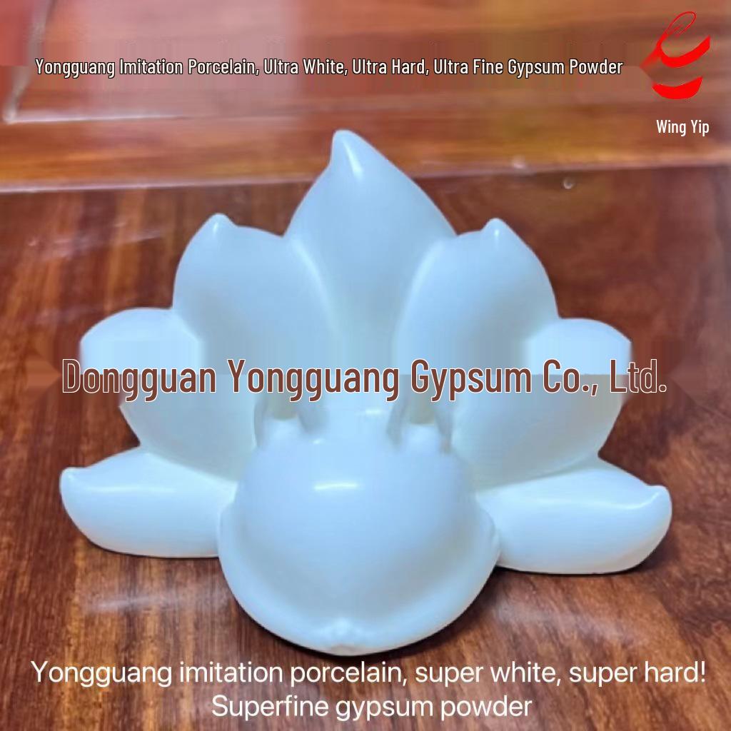 Super White Fine Gypsum Powder for Handmade Porcelain-Like Incense Burners - Bubble-Free & Ultra-Hard