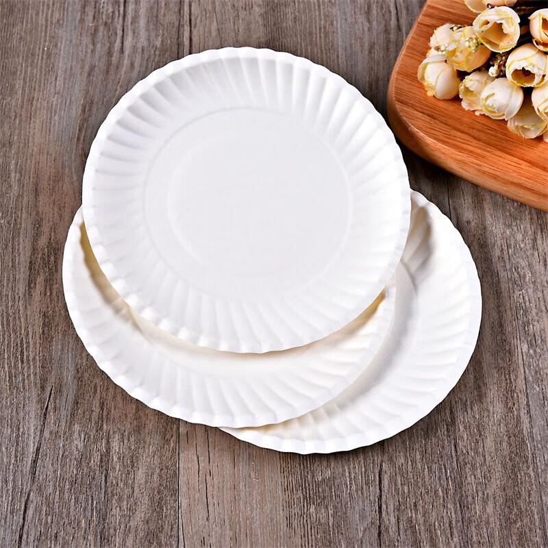 Disposable White 6-inch Paper Plates
