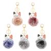 Soft Animal Hairball Keychain Bag Charm Chic Key Chain Beautiful Hairball Pendant Keychain Charm for Fashion Enthusiasts