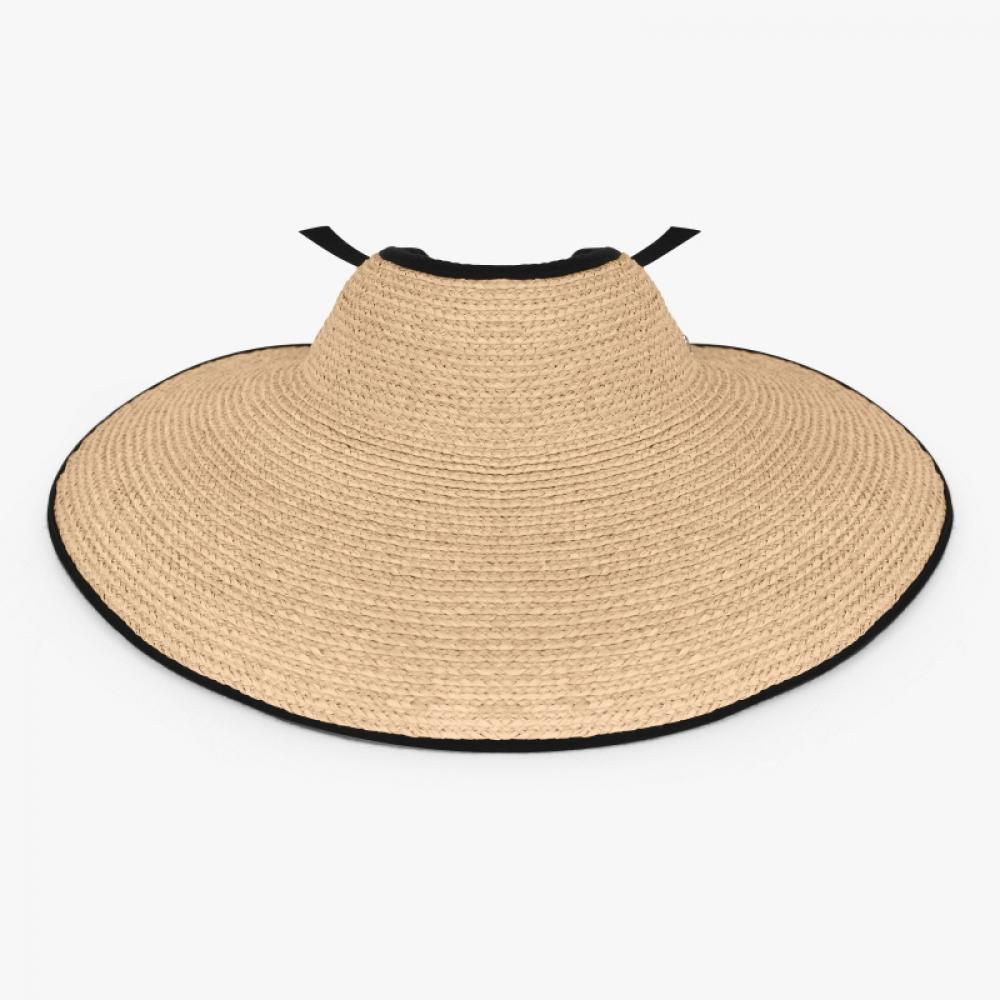 Helen Kaminski Hat50315 Ntm My Natural Midnight Visor Sun Cap