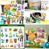 Zombies Plants Vs Static Model Toy Collection With Storage Container Gift For