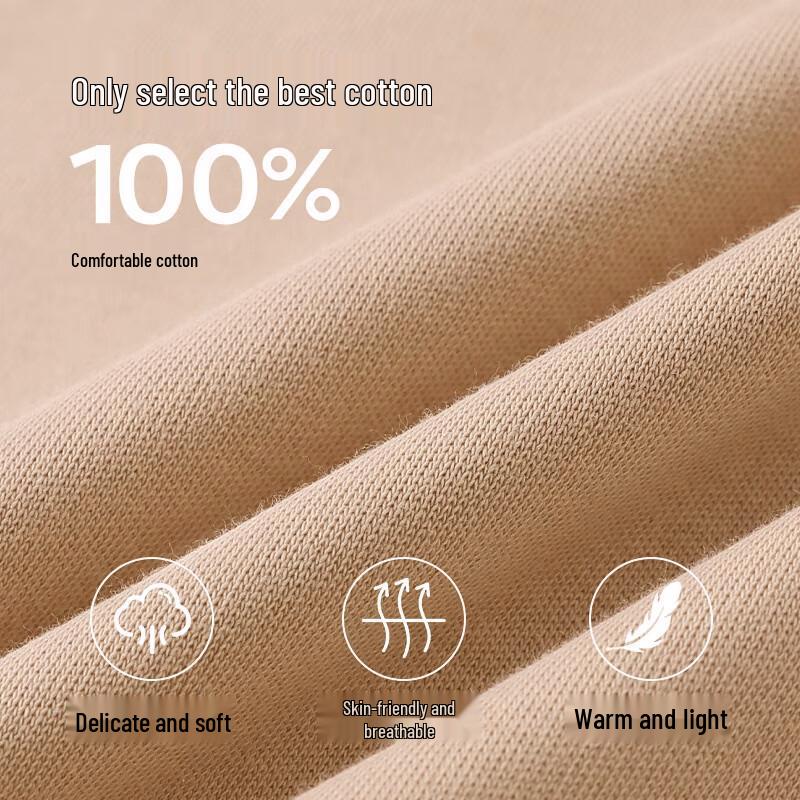 Langsha Women's High-Neck Cotton Thermal Underwear Set