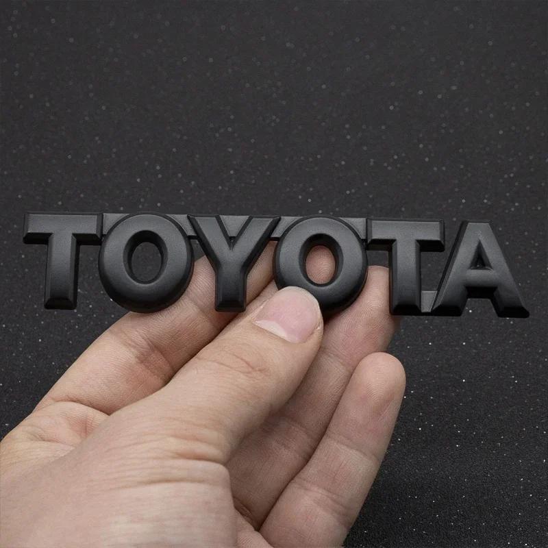 

For Toyota 2026 New Hub Caps 3D Metal Car Trunk Tail Sticker Emblem Badge Decals Decoration for Toyota Chr rav4 Yaris prius ave