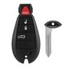 Remote 3+1 Button Car Key Cover Fob Holder Shell Case Housing Fit for Dodge Ram 1500 2500 3500 Jeep Cherokee