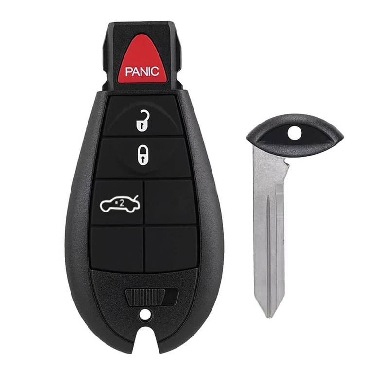 

Remote 3+1 Button Car Key Cover Fob Holder Shell Case Housing Fit for Dodge Ram 1500 2500 3500 Jeep Cherokee