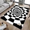1PC Checkerboard Tunnel Extra Large Non Slip Floor carpet, Office, family, bedroom, Studio Large Area Rug Indoor Rugs, Vibrant Colors
