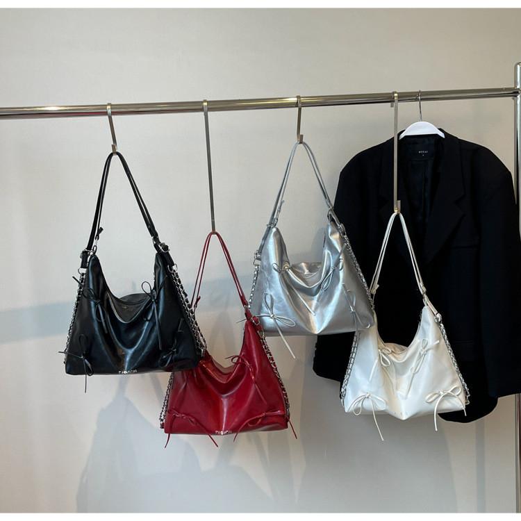 Schicke Modische Schmetterlingsknoten PU-Tragetasche Für Sommer 2024 Stilvolle Umhängetasche