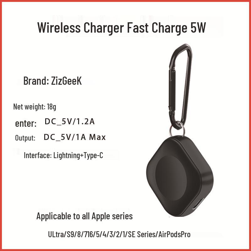 5W Magnetic Wireless Charger for Apple Watch S9/S8/S7/S3/4/SE