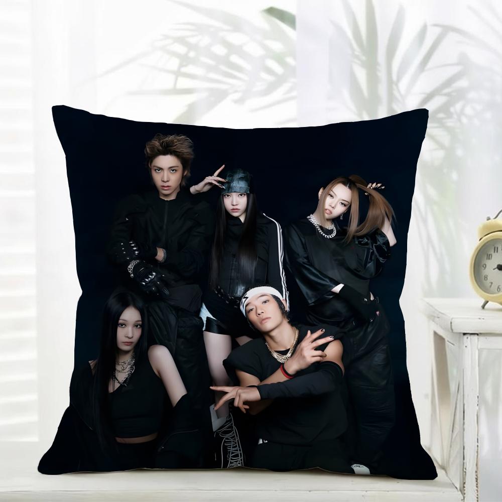 Project Idol Group Energetic A-Allday P-Project Cushion Cover Daily Washable Linen Pillowcase Soft For Sofa Bed Home Room Decor