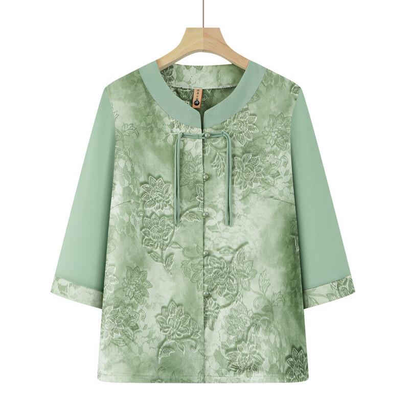 Women's Chinese Style Floral Two-Piece Set