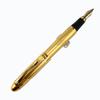Gullor 450 Line Fountain Pen Medium Nib 18KGP Fountain Pen Carving Golden Pure
