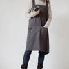 Cotton Pocket Apron Solid Color Household Waterproof Apron  Gardening