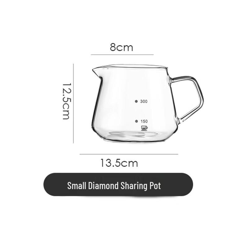 

Shangqi Cloud Design Pour-Over Thickened Glass Coffee Pot