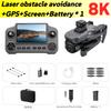 2026 V918 Max Drone Laser Intelligent Obstacle Avoidance Avoidance 8K GPS Professional Camera FPV 3000M RC Quadcopter with LCD Screen Remote Control