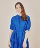 Dopeun Pure Cotton Puff Long Dress [Blue]