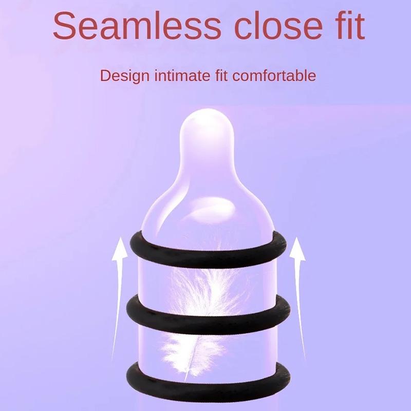 3 Sizes Silicone Cock Rings Male Delay Ejaculation Penis Lasting Erection Scrotum Testis Restraint Adult Game Sex Toys For Men