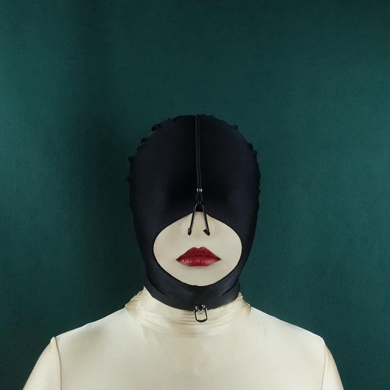 Nose Hook Headgear for Facial Domination BDSM Toy