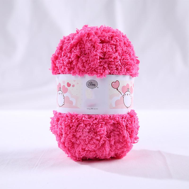 50g Colorful Single Strand Coral Plush Coarse Plush Handwoven DIY Scarf Hat Sweater Blanket Thread