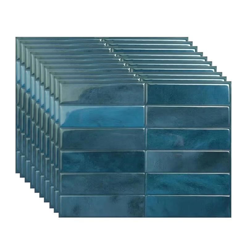 

Premium Backsplash Tile for Kitchen Peel and Stick, 3D Self Adhesive Stick on Subway Tiles for Kitchen, Bathroo (Blue,10Pack) синій