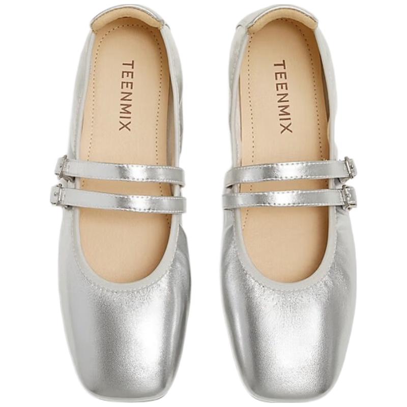Women s Retro Soft-Sole Ballet Mary Jane Flats 39