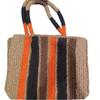 Advanced Striped Woven Bag, Handmade New Large Capacity Woven Bag, Single Shoulder Tote Bag, Women's Beach Bag