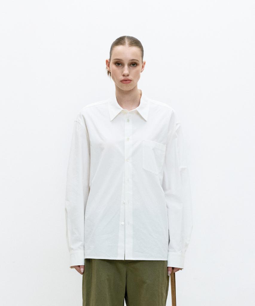 Kueoumeon Faded Oversized Shirt (Ivory)