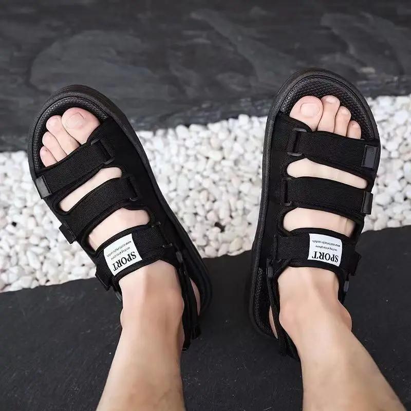 Fashion Summer Men's Sandals 2025 New Sandals Slippers Non-slip Waterproof Wading Shoes Beach Flip-flops Soft-soled Slippers Men's Shoes