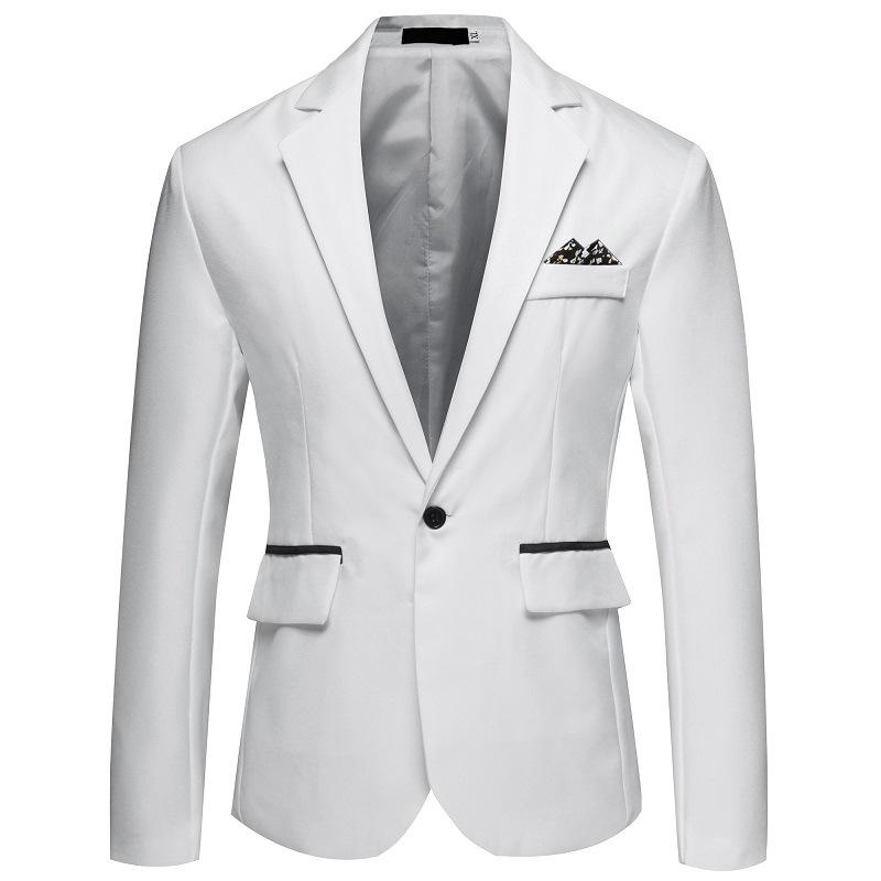 New Single-breasted, Non-iron Slit Casual Suit for Men's Fashionable Slim Suit